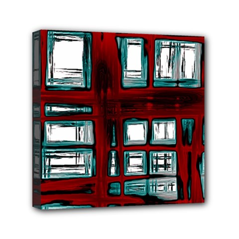 Abstract Color Background Form Mini Canvas 6  X 6  (stretched)