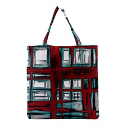 Abstract Color Background Form Grocery Tote Bag