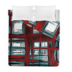 Abstract Color Background Form Duvet Cover Double Side (full/ Double Size)