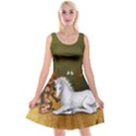 Cute Fairy With Unicorn Foal Reversible Velvet Sleeveless Dress View1