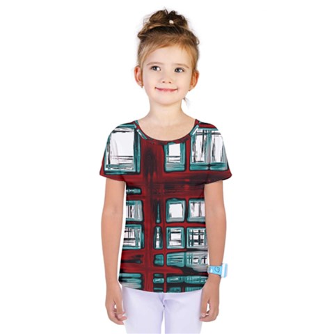 Abstract Color Background Form Kids  One Piece Tee by HermanTelo