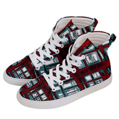 Abstract Color Background Form Men s Hi-top Skate Sneakers