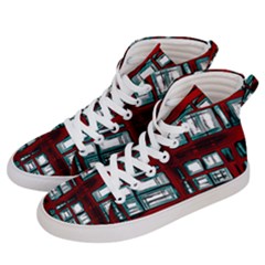 Abstract Color Background Form Women s Hi-top Skate Sneakers