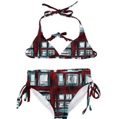 Abstract Color Background Form Kids  Classic Bikini Set