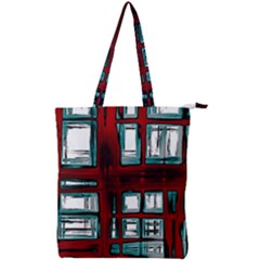 Abstract Color Background Form Double Zip Up Tote Bag