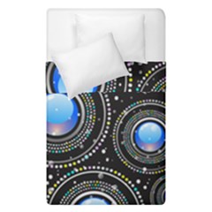 Abstract Glossy Blue Duvet Cover Double Side (single Size)