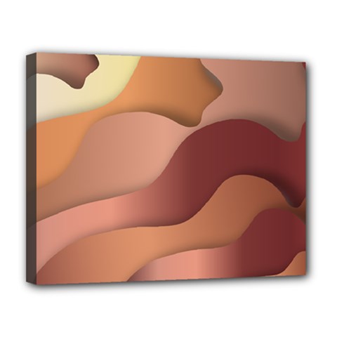 Autumn Copper Gradients Canvas 14  X 11  (stretched)