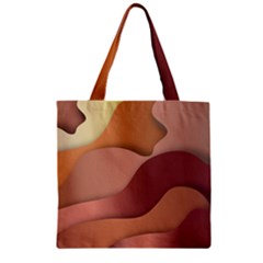 Autumn Copper Gradients Zipper Grocery Tote Bag