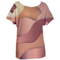 Autumn Copper Gradients Women s Oversized Tee