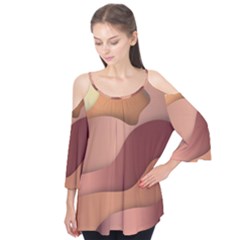 Autumn Copper Gradients Flutter Tees