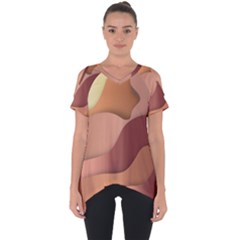 Autumn Copper Gradients Cut Out Side Drop Tee