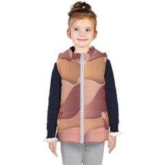 Autumn Copper Gradients Kids  Hooded Puffer Vest