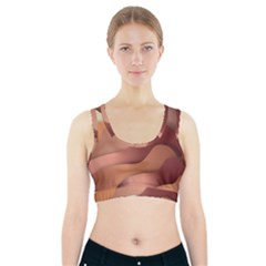 Autumn Copper Gradients Sports Bra With Pocket