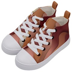 Autumn Copper Gradients Kids  Mid-top Canvas Sneakers by HermanTelo