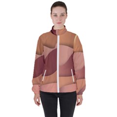 Autumn Copper Gradients Women s High Neck Windbreaker