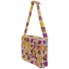 Acorn Leaves Pattern Cross Body Office Bag