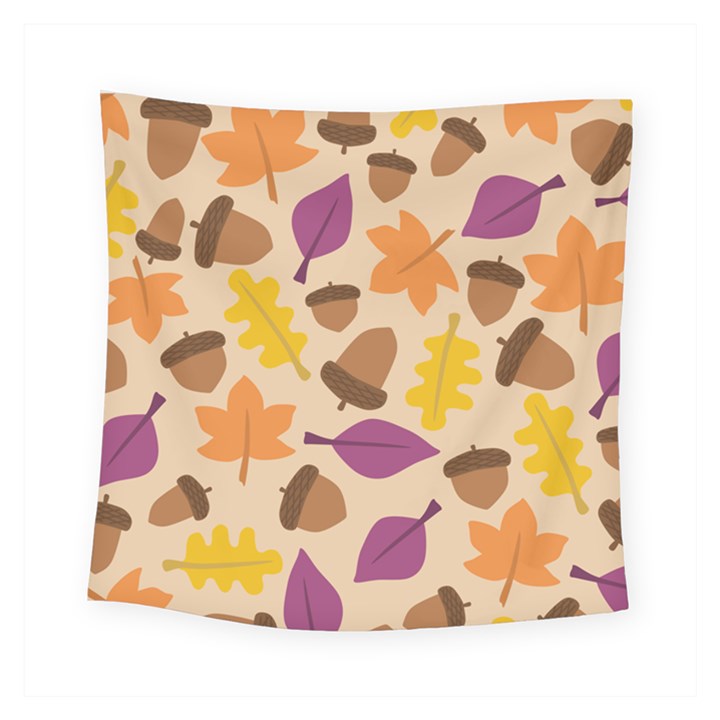 Acorn Leaves Pattern Square Tapestry (Small)