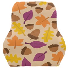 Acorn Leaves Pattern Car Seat Back Cushion  by HermanTelo