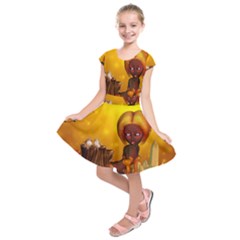 Cute Little Fairy Kids  Short Sleeve Dress by FantasyWorld7