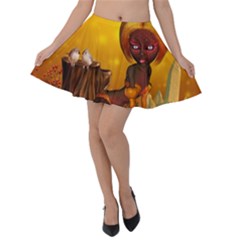 Cute Little Fairy Velvet Skater Skirt by FantasyWorld7