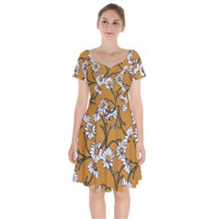 Daisy Short Sleeve Bardot Dress by BubbSnugg