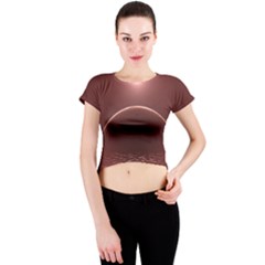 Alien Planet Exoplanet Ocean Crew Neck Crop Top