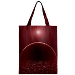 Alien Planet Exoplanet Ocean Zipper Classic Tote Bag