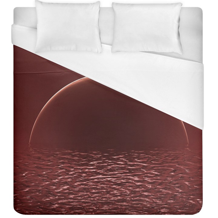 Alien Planet Exoplanet Ocean Duvet Cover (King Size)