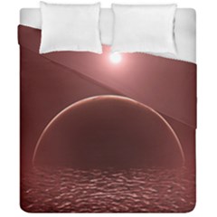 Alien Planet Exoplanet Ocean Duvet Cover Double Side (california King Size)