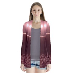 Alien Planet Exoplanet Ocean Drape Collar Cardigan