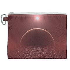 Alien Planet Exoplanet Ocean Canvas Cosmetic Bag (xxl)