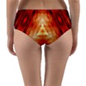 Abstract Orange Triangle Reversible Mid-Waist Bikini Bottoms View2