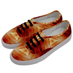 Abstract Orange Triangle Men s Classic Low Top Sneakers