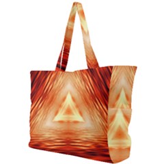 Abstract Orange Triangle Simple Shoulder Bag