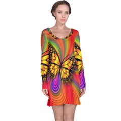 Arrangement Butterfly Long Sleeve Nightdress