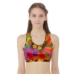 Arrangement Butterfly Sports Bra With Border