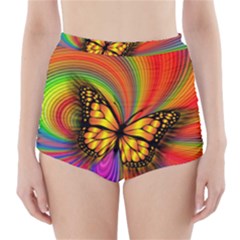 Arrangement Butterfly High-waisted Bikini Bottoms by HermanTelo