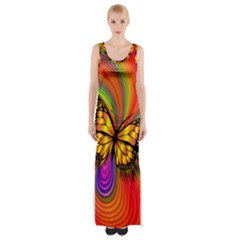 Arrangement Butterfly Maxi Thigh Split Dress