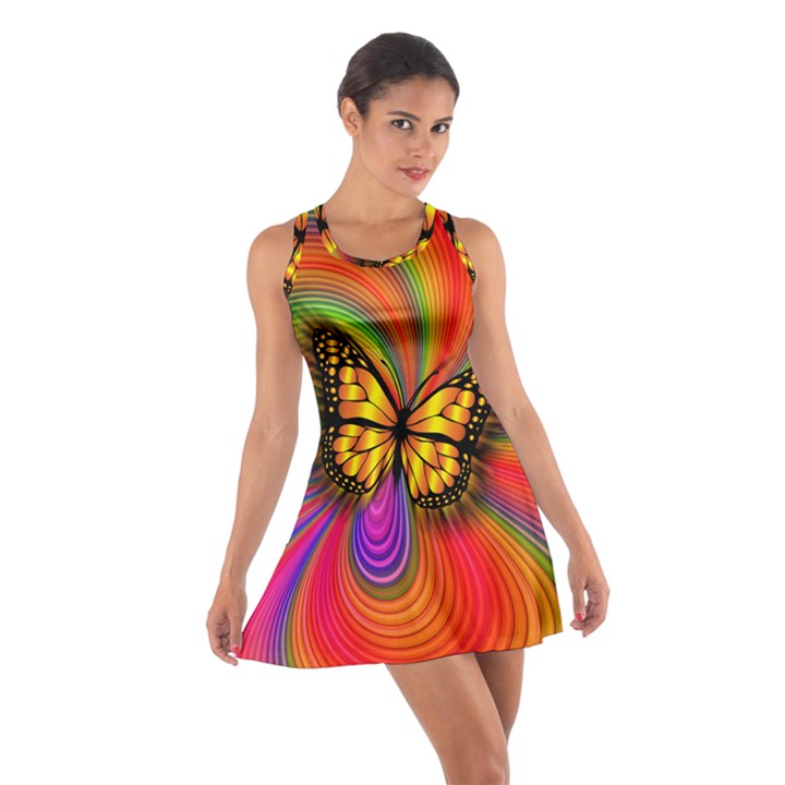 Arrangement Butterfly Cotton Racerback Dress