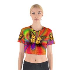 Arrangement Butterfly Cotton Crop Top