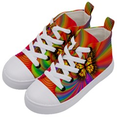 Arrangement Butterfly Kids  Mid-top Canvas Sneakers