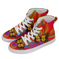 Arrangement Butterfly Men s Hi-top Skate Sneakers