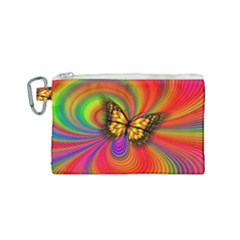 Arrangement Butterfly Canvas Cosmetic Bag (small)