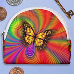 Arrangement Butterfly Horseshoe Style Canvas Pouch