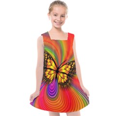 Arrangement Butterfly Kids  Cross Back Dress