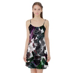 Abstract Science Fiction Satin Night Slip