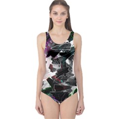 Abstract Science Fiction One Piece Swimsuit by HermanTelo