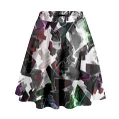 Abstract Science Fiction High Waist Skirt