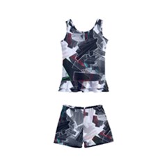 Abstract Science Fiction Kids  Boyleg Swimsuit