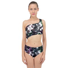 Abstract Science Fiction Spliced Up Two Piece Swimsuit